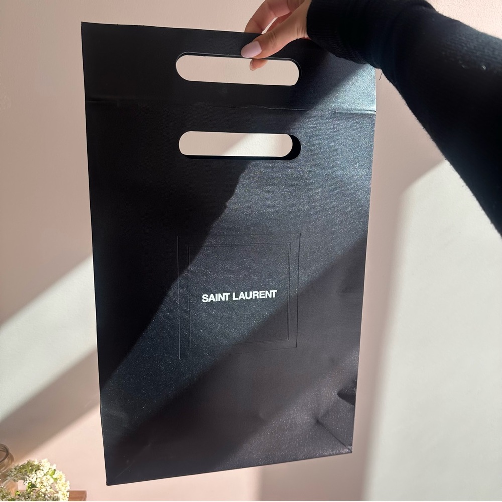 Saint Laurent Sleek Black Shopping bag